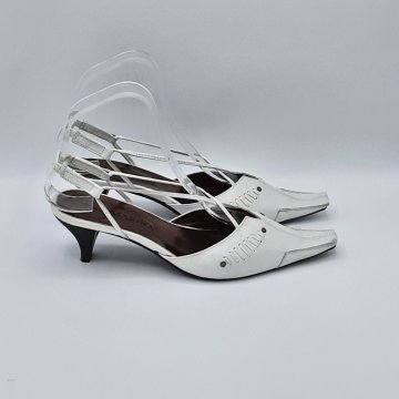 Slingback San Marina blanc de seconde main