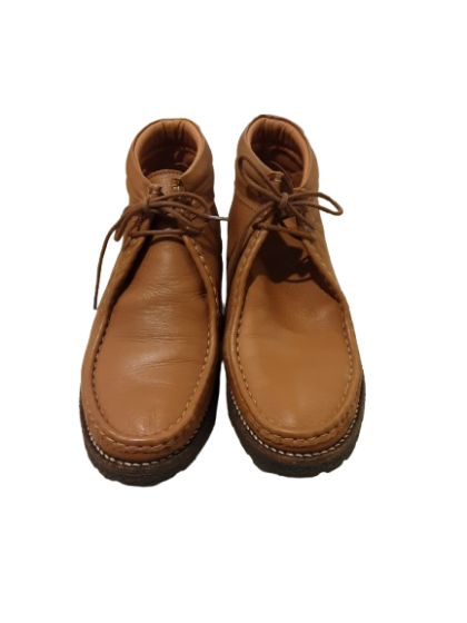 Boots à bout foureau en cuir camel - Dreamingreen T40 de seconde main
