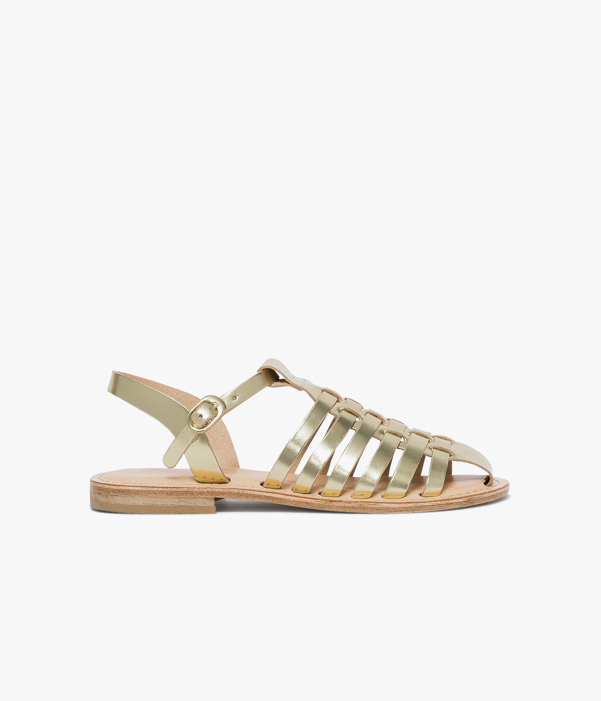 SANDALE GABBIE PLATINE