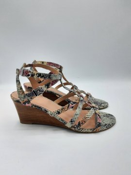 Sandale à talon multicolore Eram de seconde main