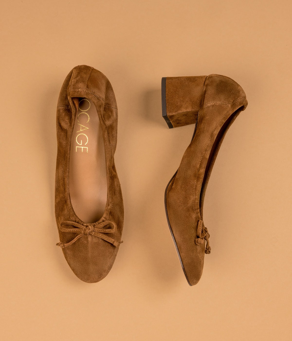 ESCARPIN CAMILLE TABAC