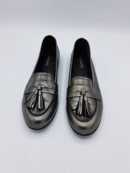 Mocassin argent minelli de seconde main
