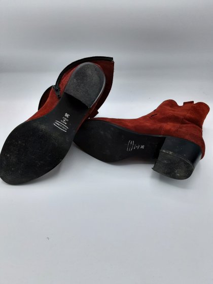 Bottines rouge de seconde main