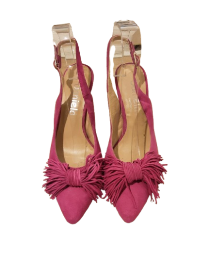 Sling back à talon rose fushia noeud DANIELA de seconde main