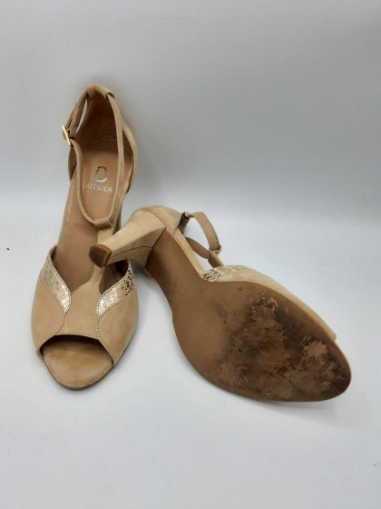 Sandales beige de seconde main