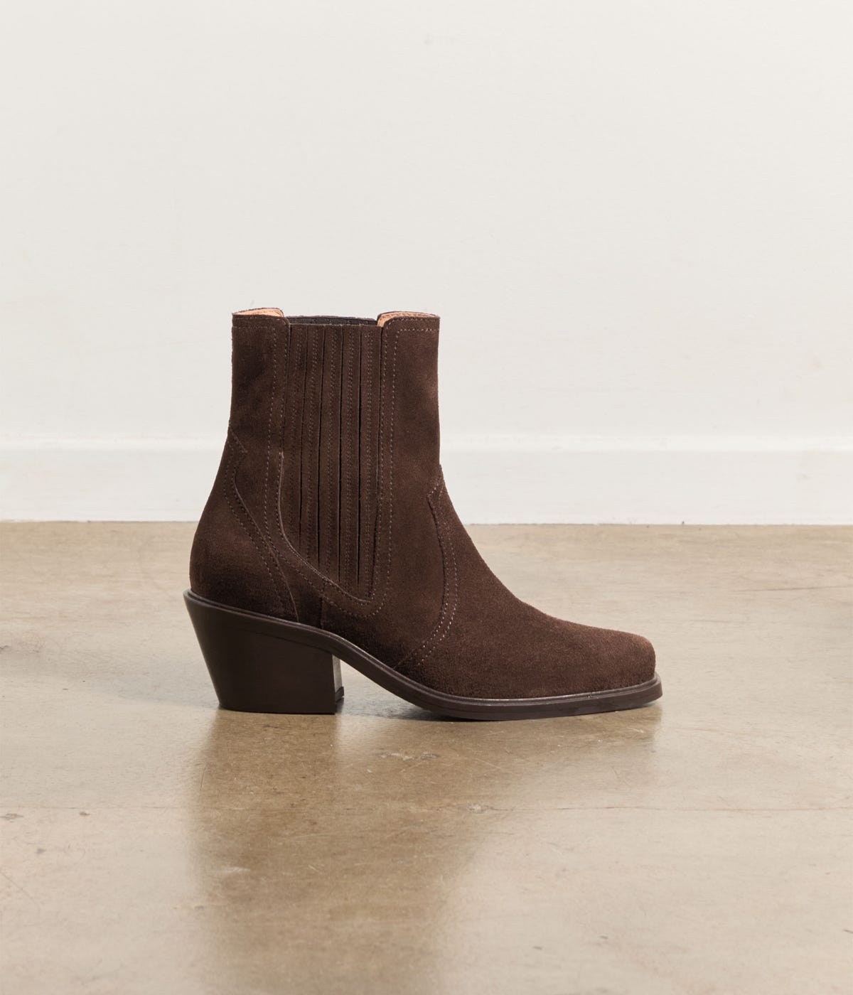 BOOTS À TALON RASMINA CHOCOLAT