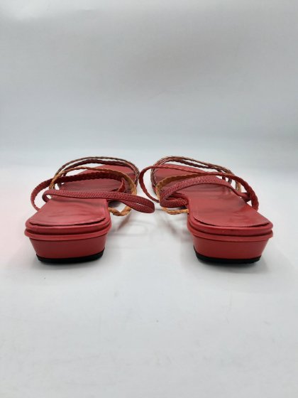 Sandales DE MARQUE INCONNUE rouges de seconde main