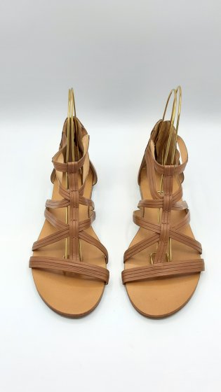 sandales marron clair
