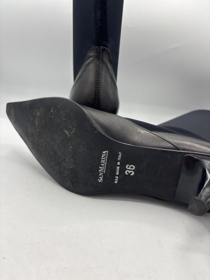 3179 Bottes SAN MARINA bleues et noires de seconde main