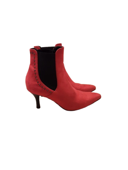 Bottines a talon angela thompson rouge de seconde main