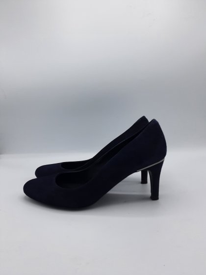 Escarpins en nubuck marine de seconde mains