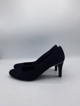 Escarpins en nubuck marine de seconde mains