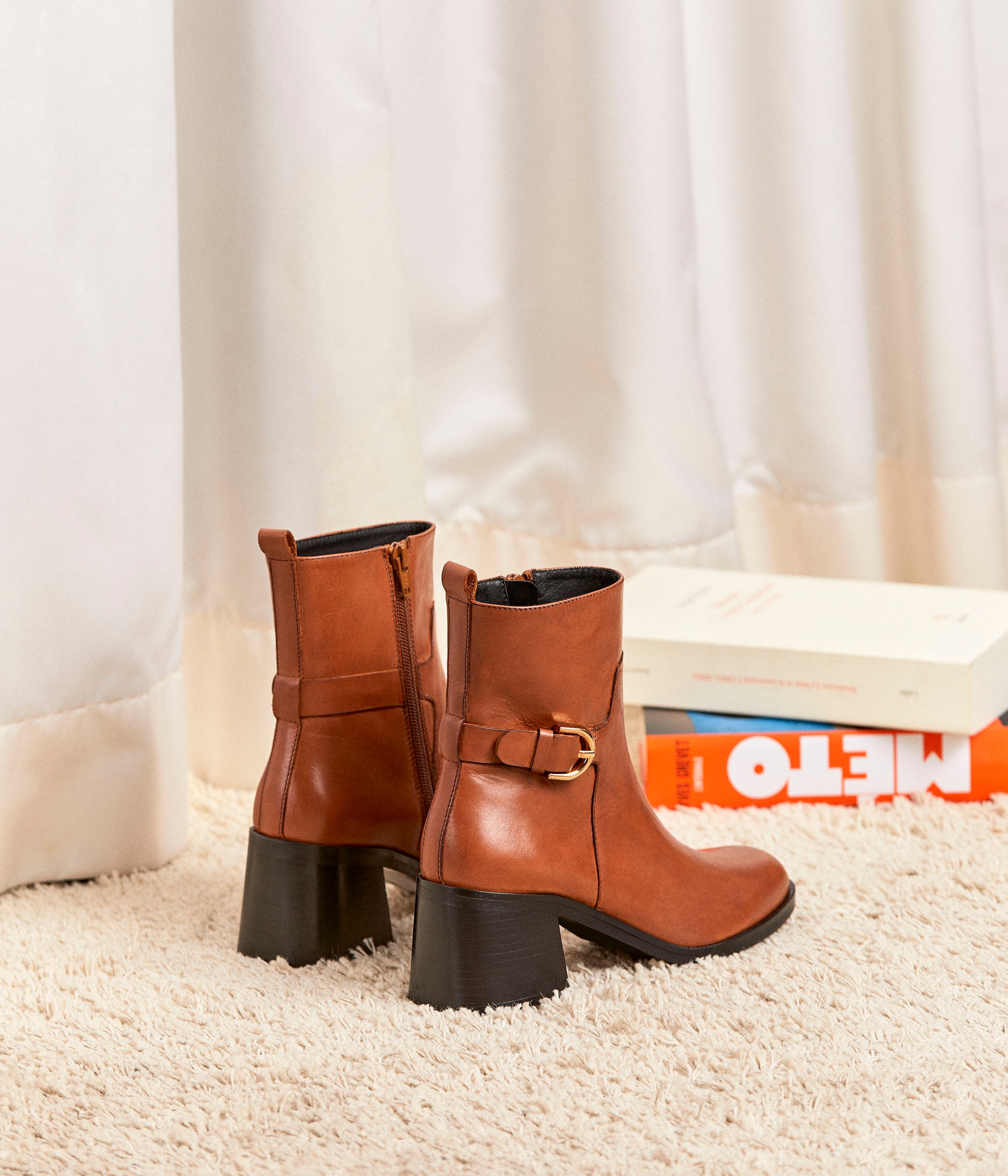 BOOTS CLEMENTINE COGNAC