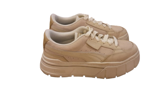 Basket Puma beige de seconde main