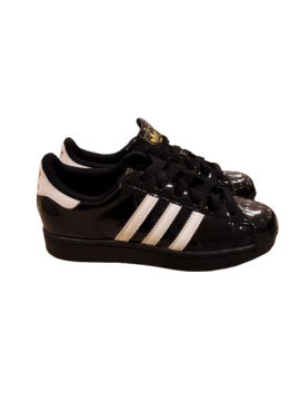 Tennis ADIDAS noires laquées T39 1/3