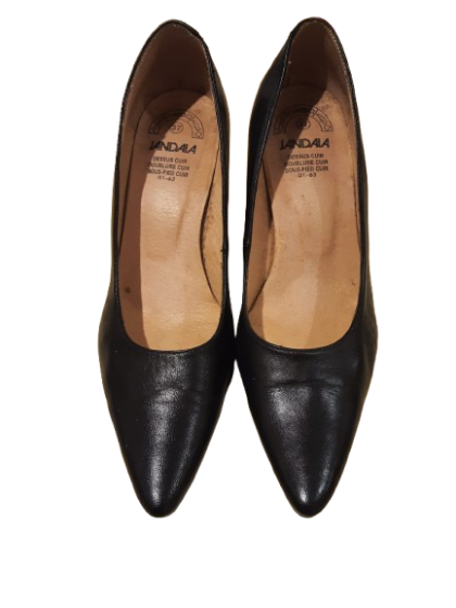Escarpins cuir noirs - JANDALA - T37 de seconde main