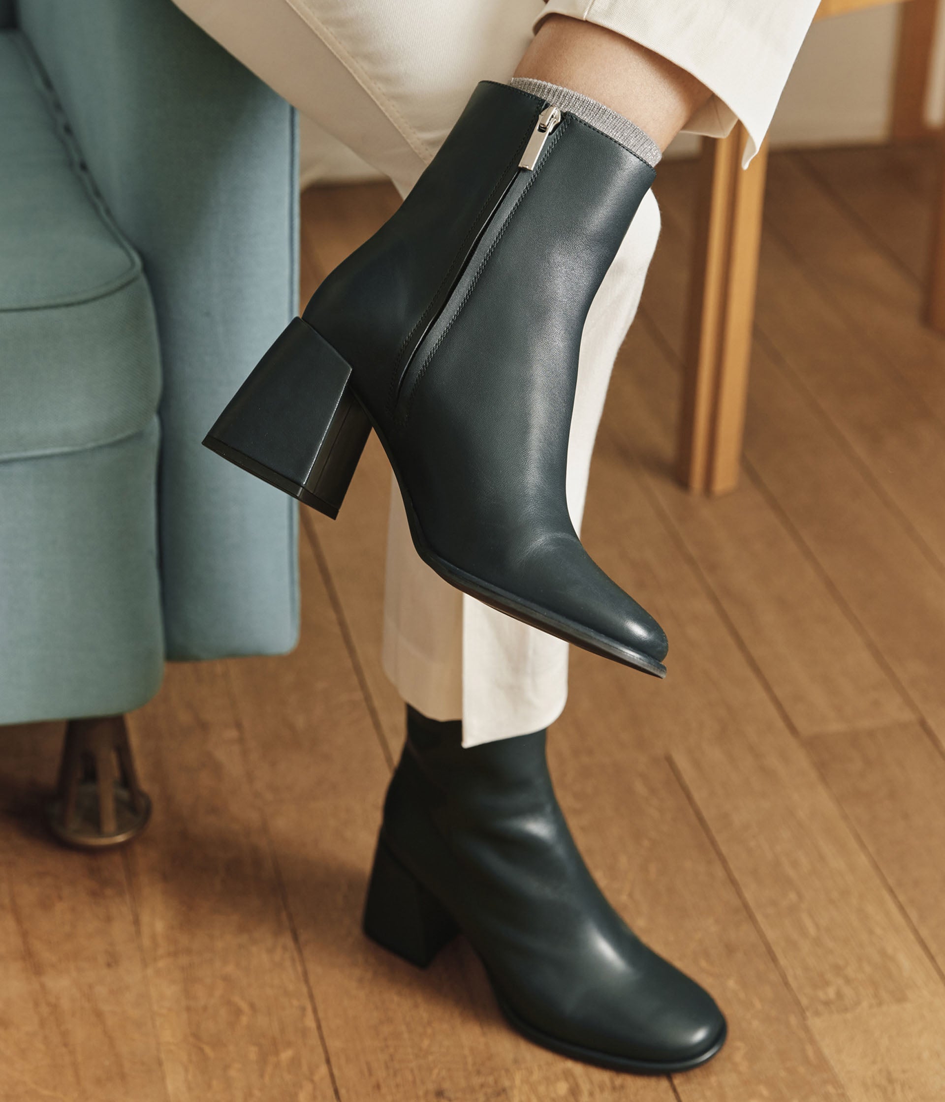 BOOTS TINA BLEU FONCE