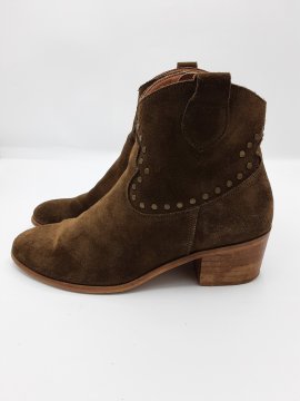 Bottines à talons kaki TEXTO Seconde main