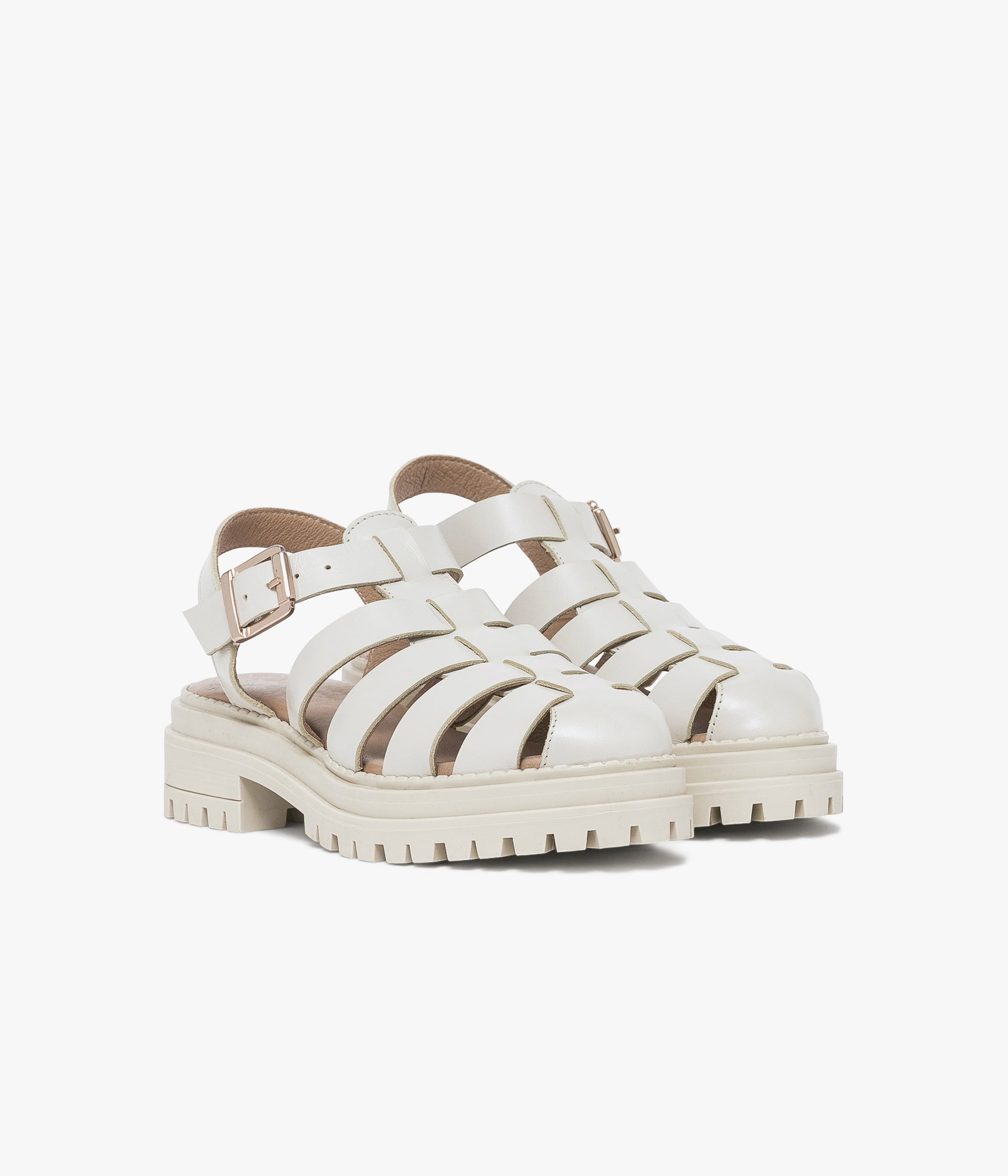 SANDALE CELINA BLANC CASSE