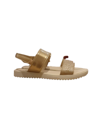 Sandale dorée et pailette TEX T36 synthétique de seconde main