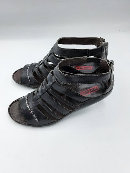 sandales talon pikolinos noir de seconde main