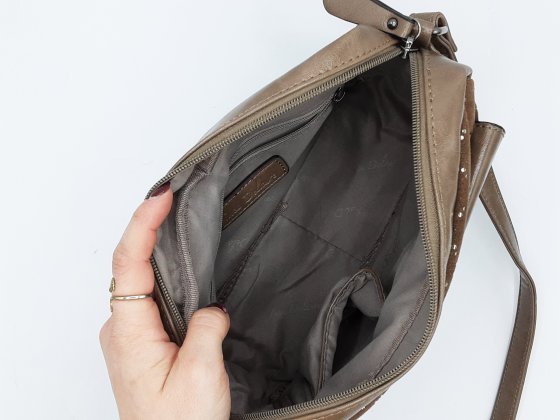 Sac à main marron étoile Inès Delaure de seconde main