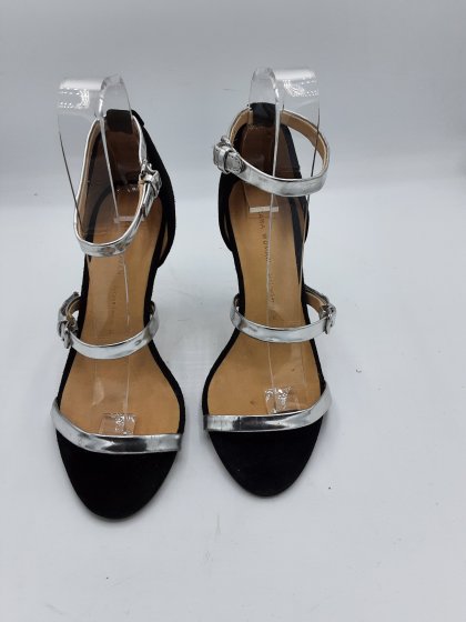 escarpins zara noir/argenté  de seconde main