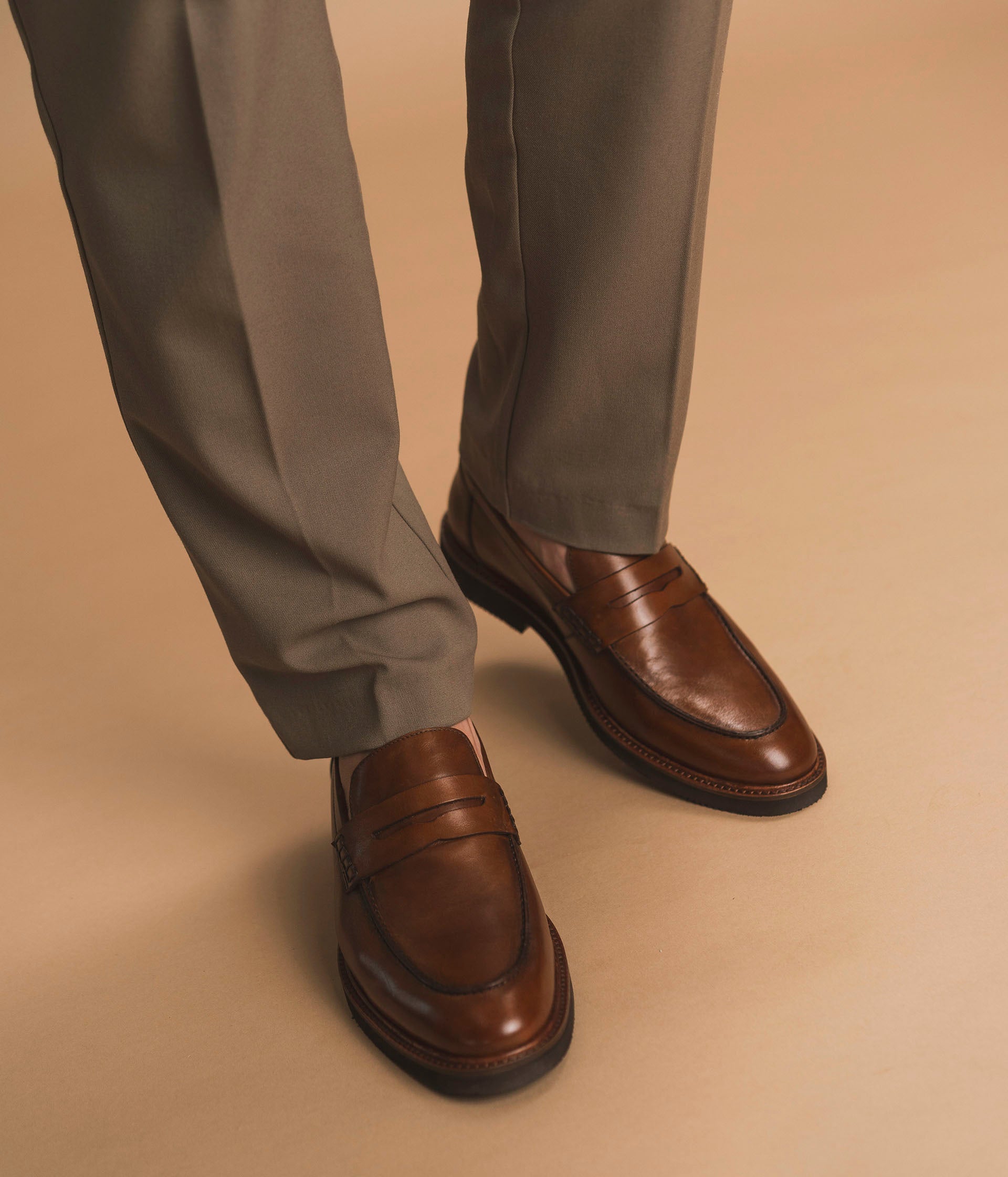 MOCASSIN OLIVIER COGNAC
