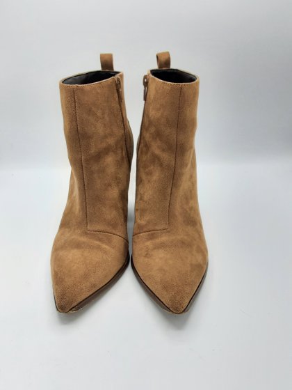 Boots Texto camel et strass de seconde main