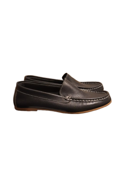 Mocassin marine semelle miel cuir LETYOU T38 de seconde main
