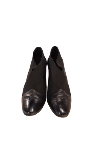Bottines noir cuir à talons de seconde main pointure 37