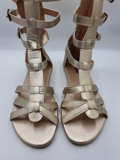 Sandale spartiates STYLELOOP gold de seconde main