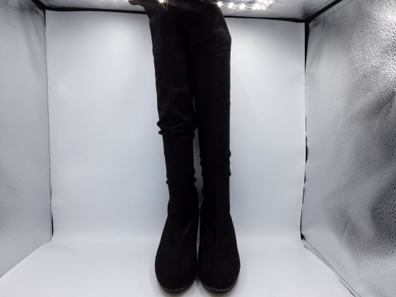 Bottes Cuissarde 39 Elizabeth Stuart Textile Noir de seconde main