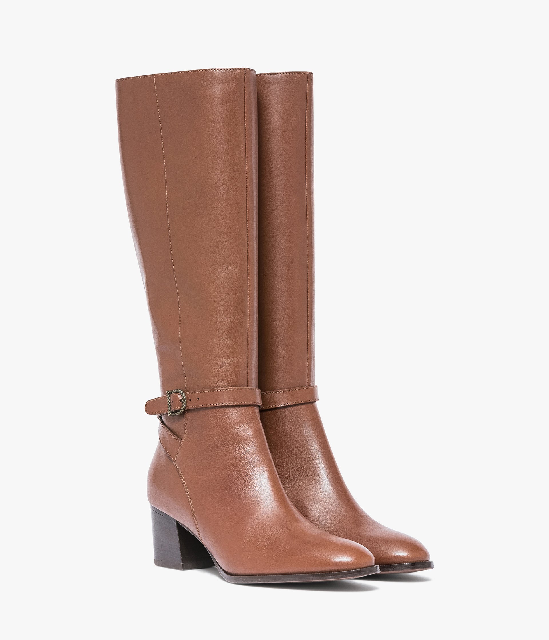 BOTTE FLEUR MARRON