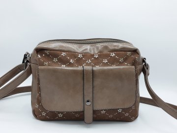 Sac à main marron étoile Inès Delaure de seconde main