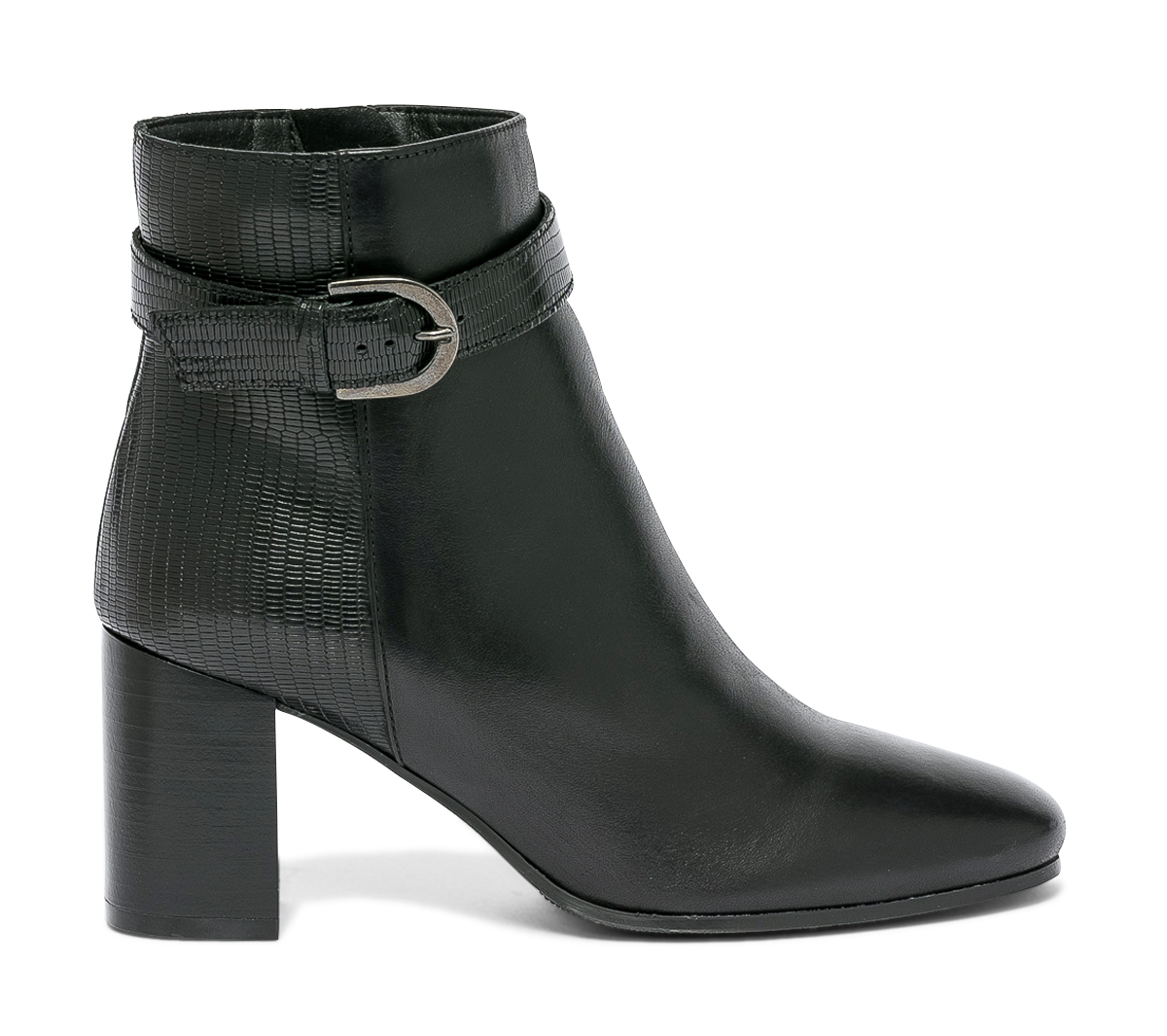 Boots noir en cuir