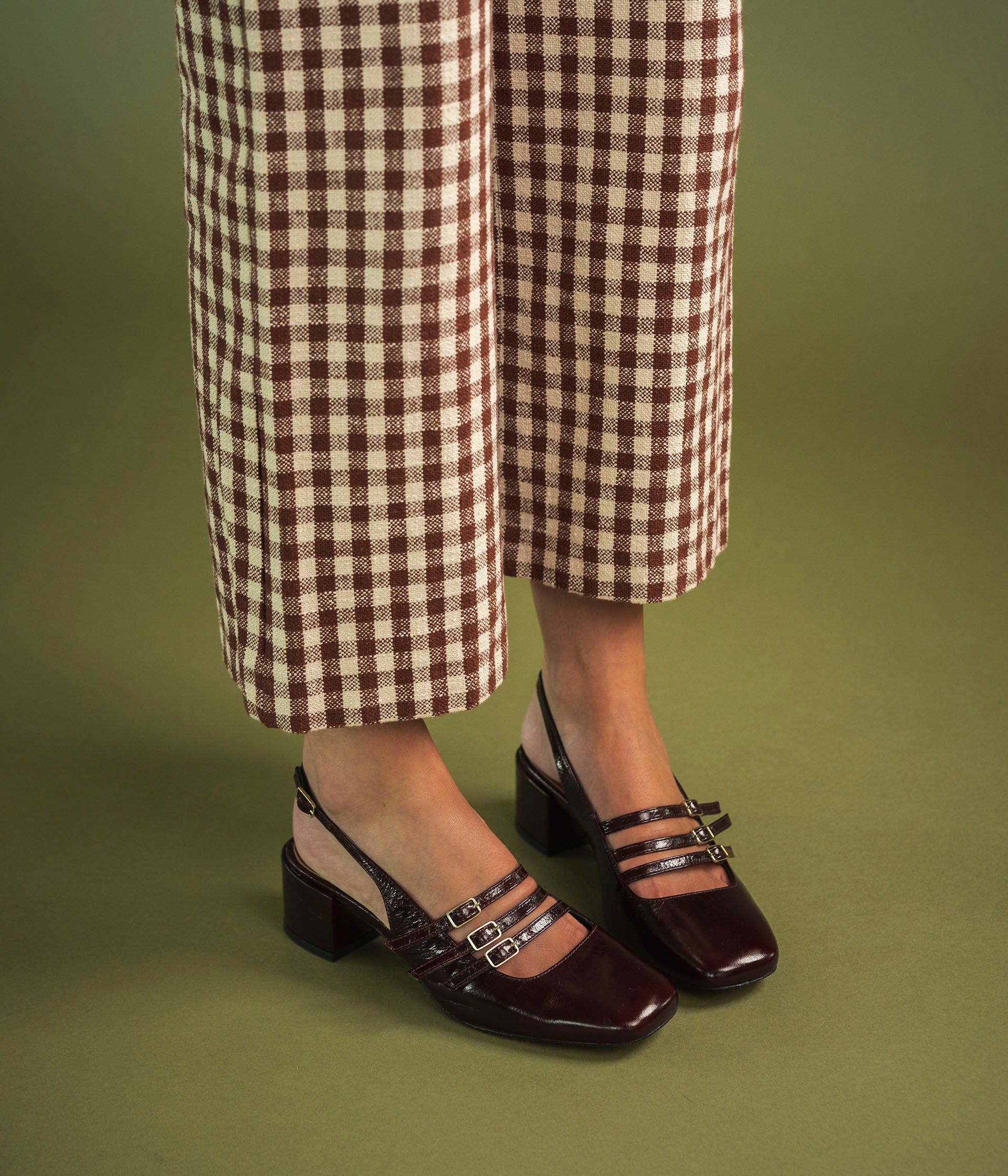 SLINGBACK DEMI ACAJOU