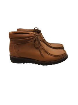 Boots à bout foureau en cuir camel - Dreamingreen T40 de seconde main