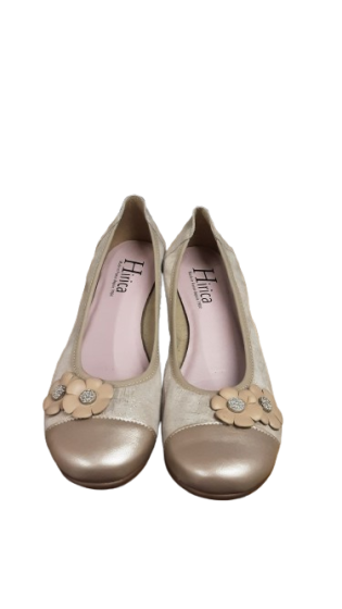 ballerine a talon  beige / champagne