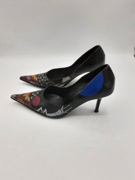 ESCARPIN CUIR NOIR TRE X TRE DE SECONDE MAIN