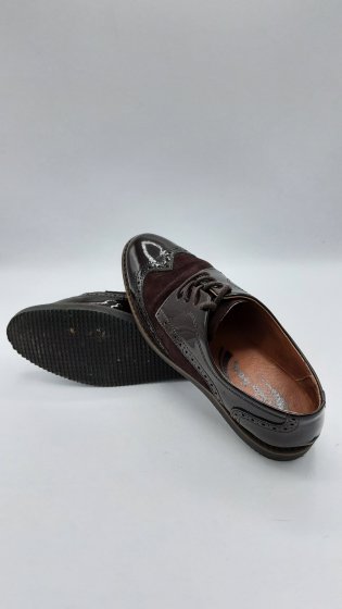 DERBIES CUIR VERNIS VELOURS PEDRO TORRES DE SECONDE MAIN