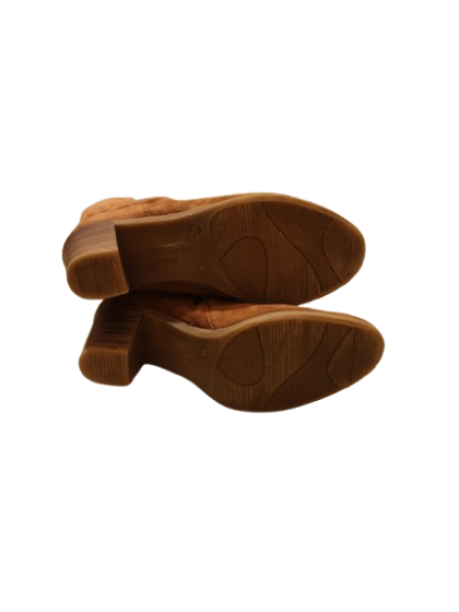 Bottine camel en cuir velours RIEKER de seconde main