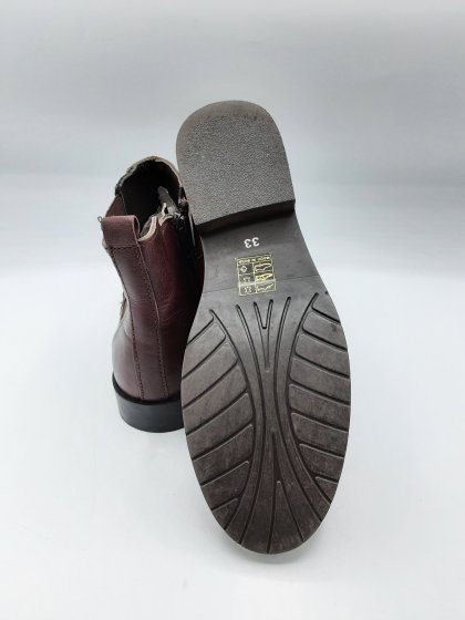 Bottines ERAM bordeaux de seconde main