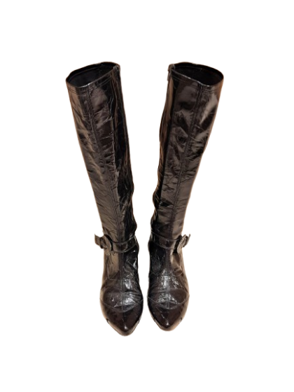 bottes noires de seconde main
