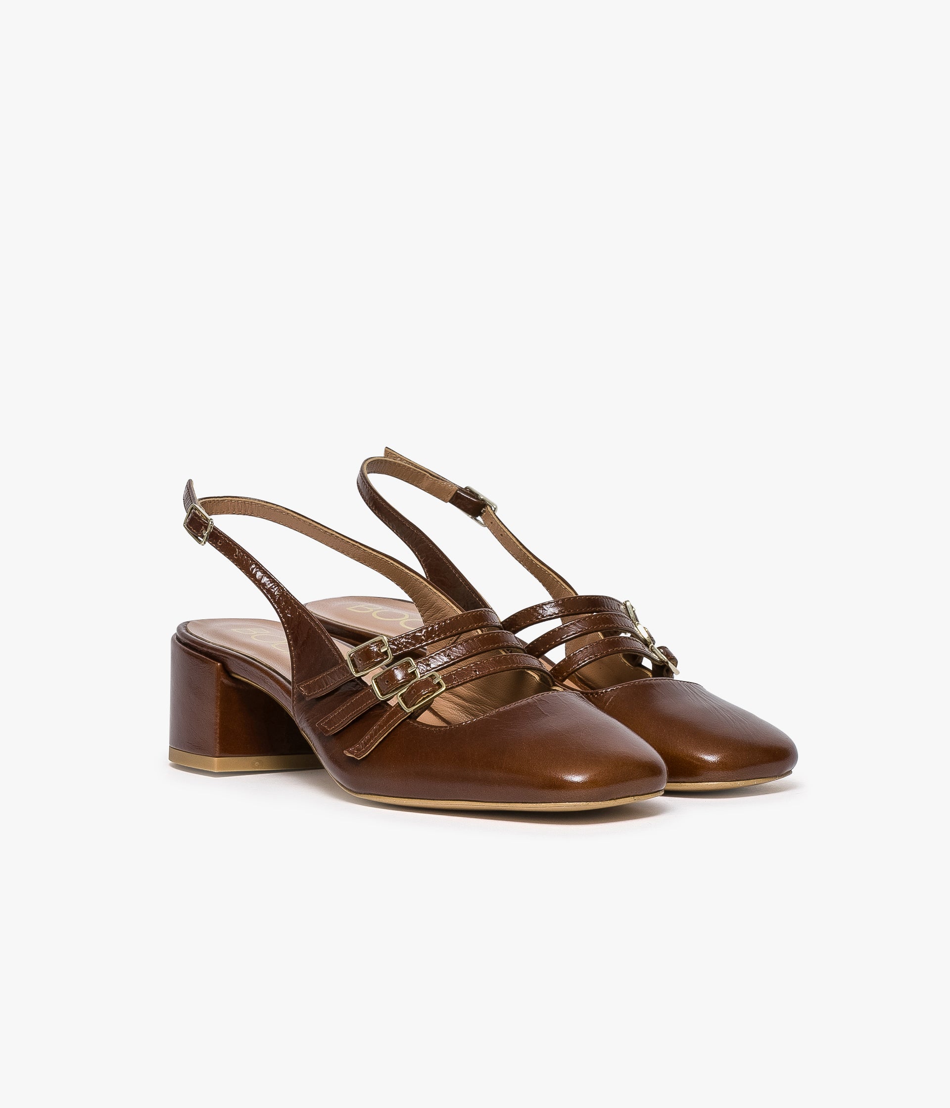SLINGBACK DEMI COGNAC VINTAGE
