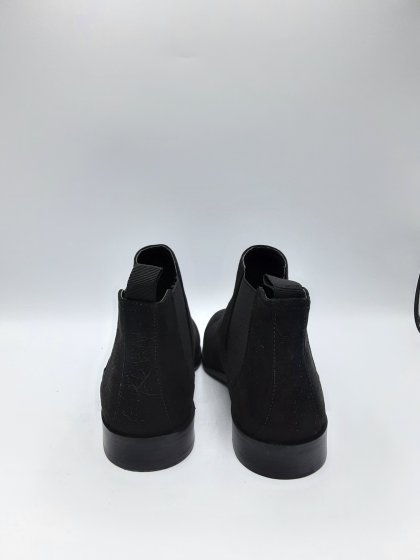 Bottines noires en suédine de seconde main
