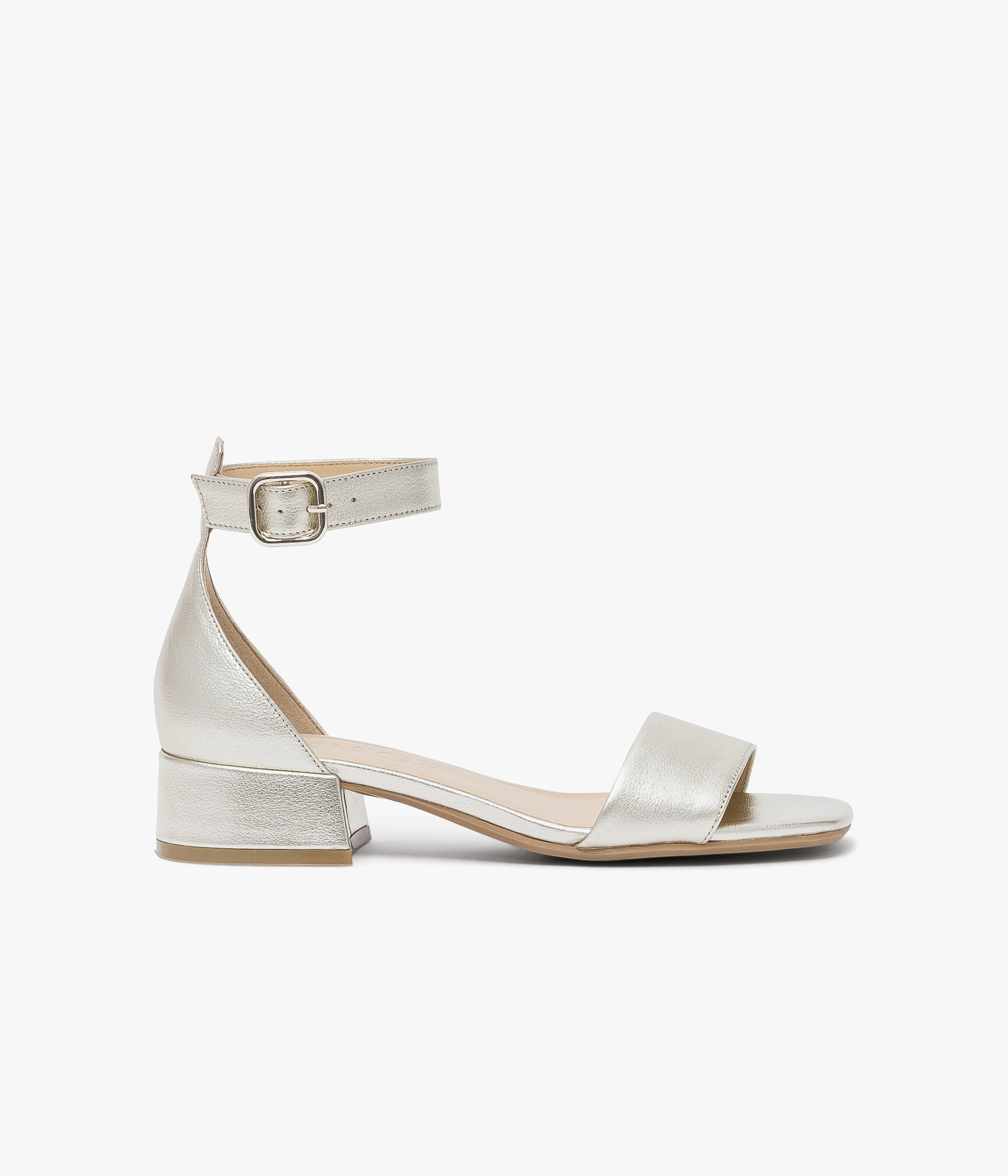 SANDALE GRETA PLATINE