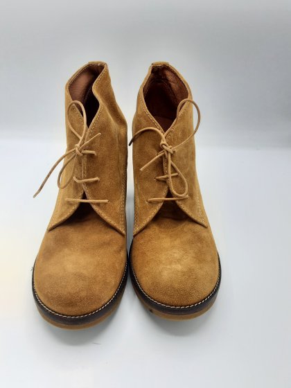 Boots à talon Scapa beige