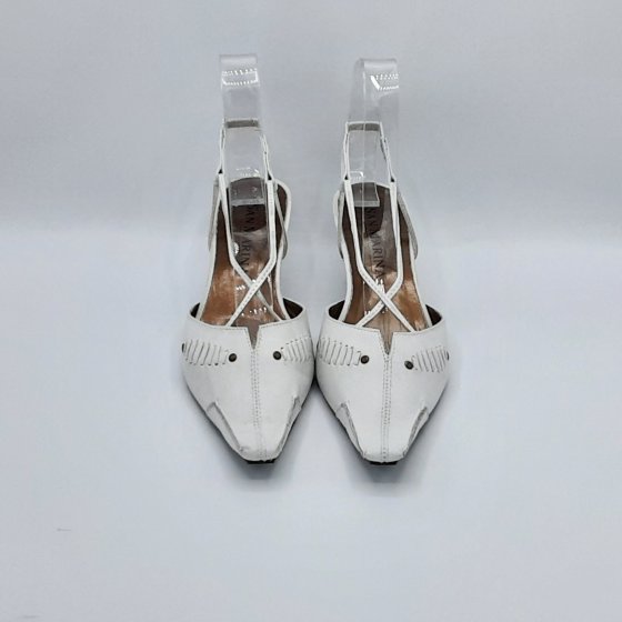 Slingback San Marina blanc de seconde main