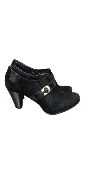 Bottines babies noir daim